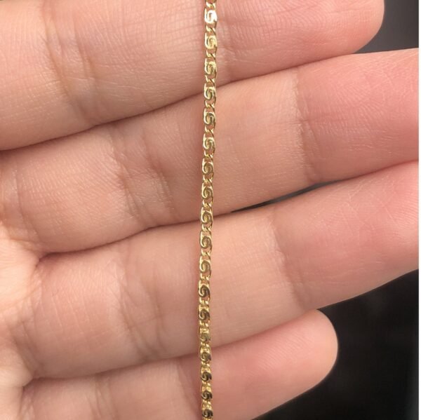 CADENA CARACOL DELGADA 65CM