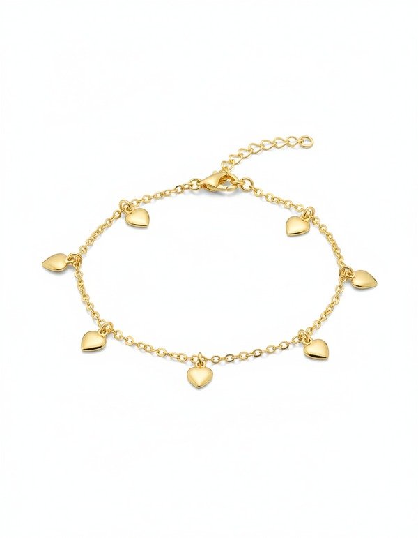 TOBILLERA AROS DE CORAZONES